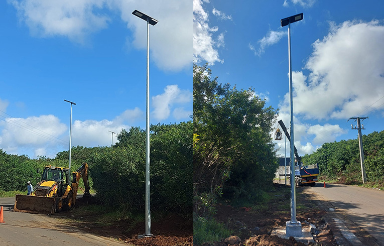 đèn đường năng lượng mặt trời sresky SSL-98 Mauritius 1