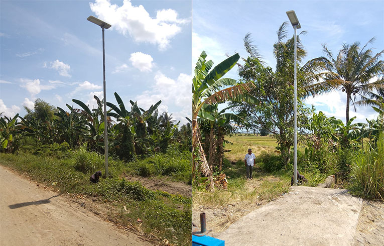 sresky Atlas luz de rua solar SSL 34 Indonésia 1